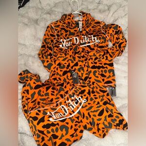 Von Dutch Vibrant Orange camo Set🧡